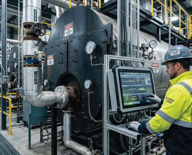 Industrial boiler control system