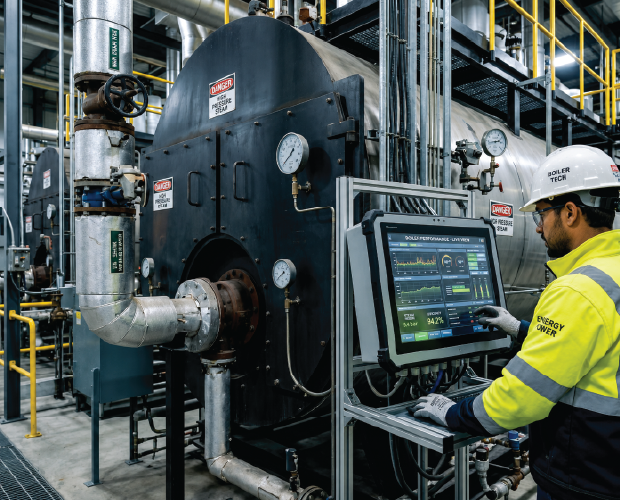 Industrial boiler control system