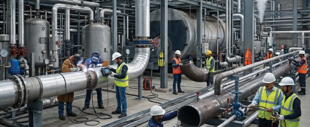 Industrial Boiler Piping Installation and Welding Services